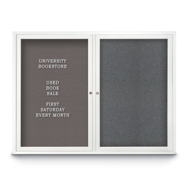 Corkboard, 96"x48", Pearl/Black